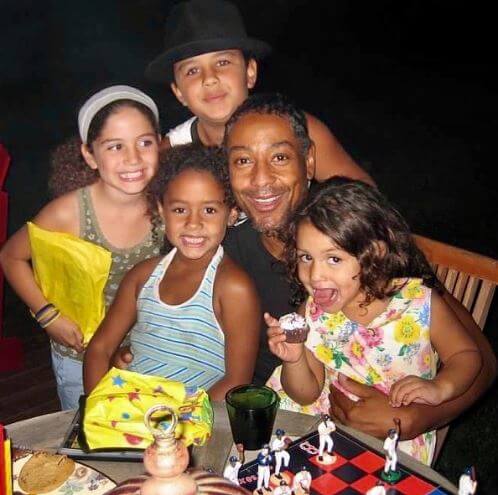 Shayne Lyra Esposito with her father, Giancarlo Esposito and sisters.